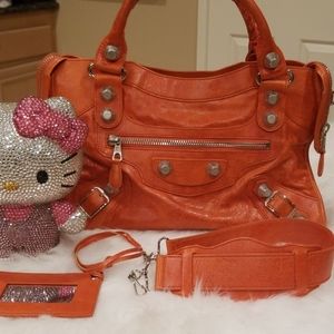 *RARE ORANGE* Balenciaga City GH Handbag